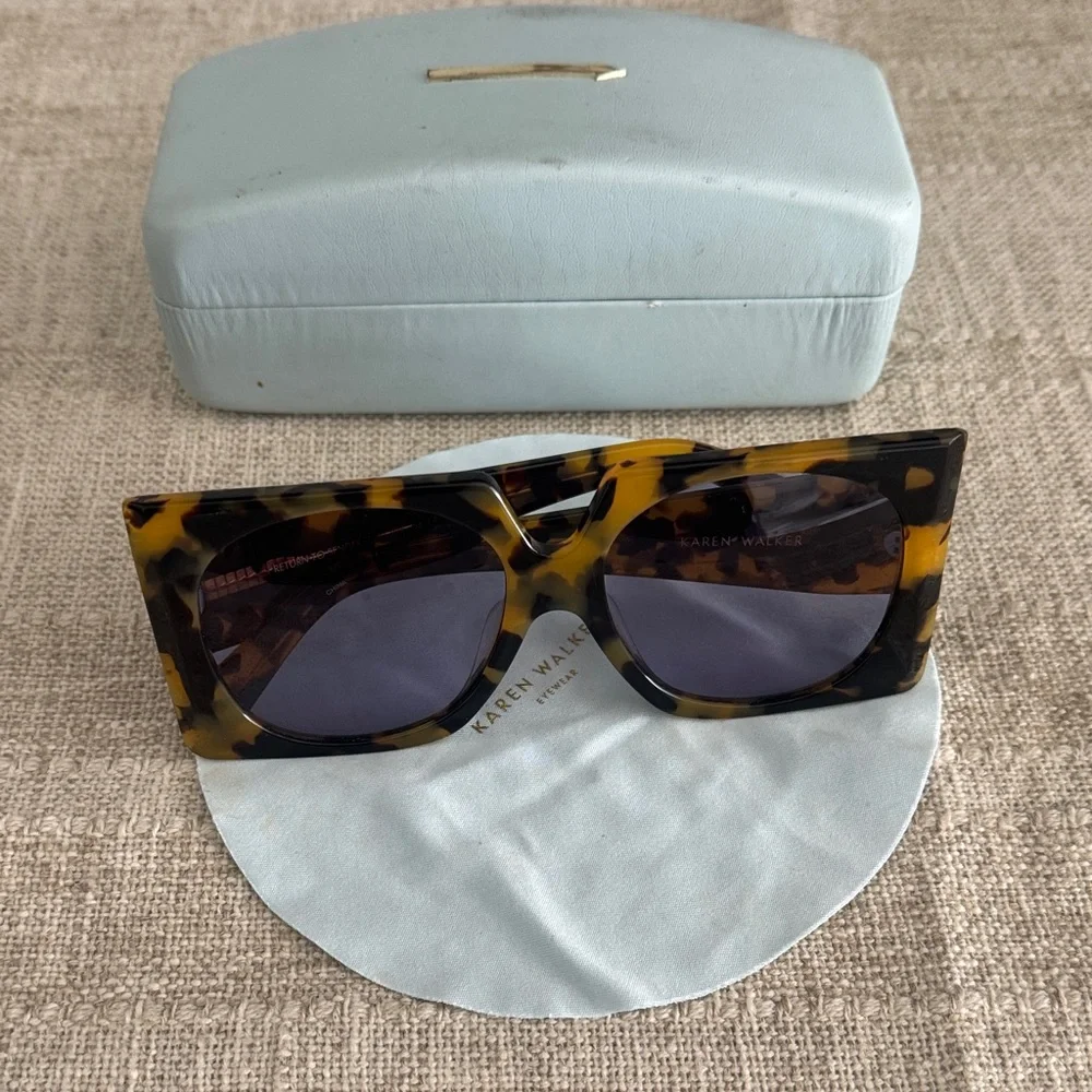 Karen Walker return to sender Tortoise Sunglasses - Picture 8 of 9